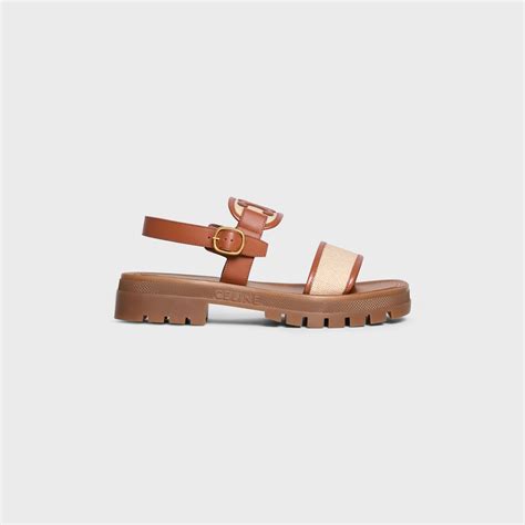 celine sandals beige|second hand fur celine sandals.